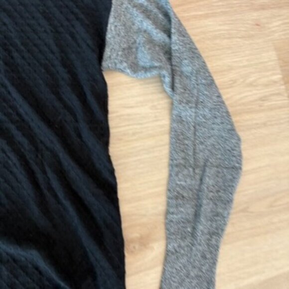 ** Smartwool Shadow Pine Hooded Sweater Color Block Wool Black Gray Medium - Picture 4 of 9